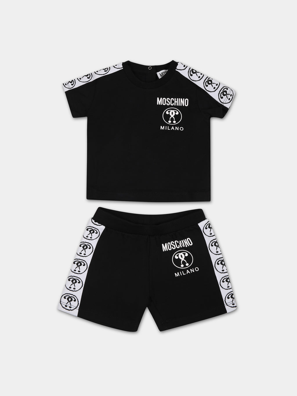 Black suit for baby boy with logo
